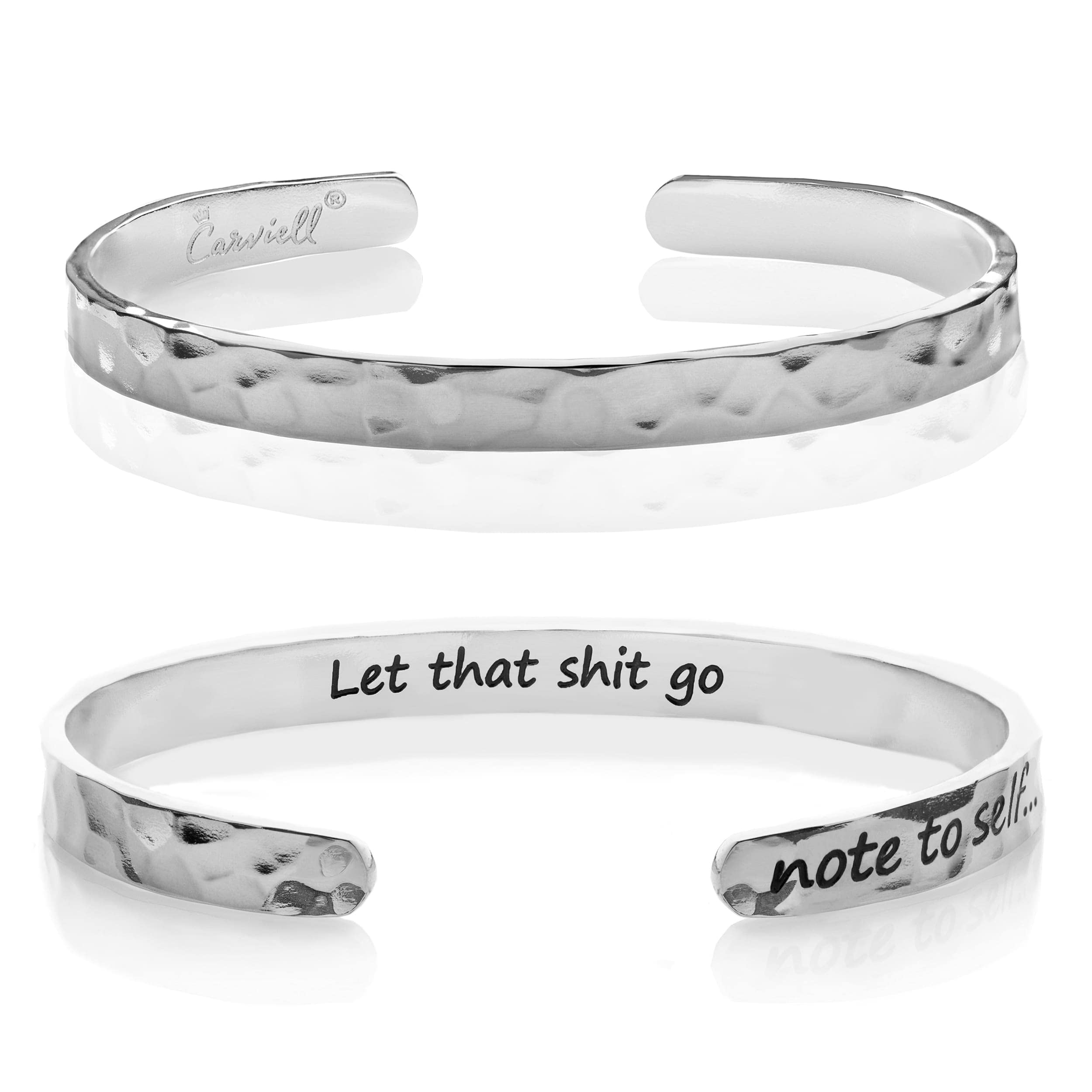 Carviell Bracelet - Gifts for Women – Inspirational, Friendship, Love, Mom, Daughter, Sister, Christian, Graduation, Memorial & Wedding Gifts – 100+ Phrases – Stainless Steel, Gift-Ready