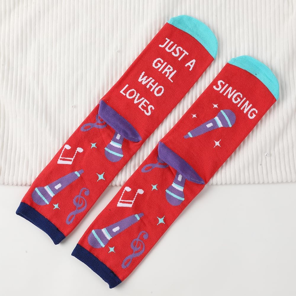 Music Gifts Women and Girls Musicians Music Lovers Singers Teacher Students Producer Choir Concert Goer Musical Themed Socks Related Christmas Stocking Stuffers Birthday Appreciation Gifts