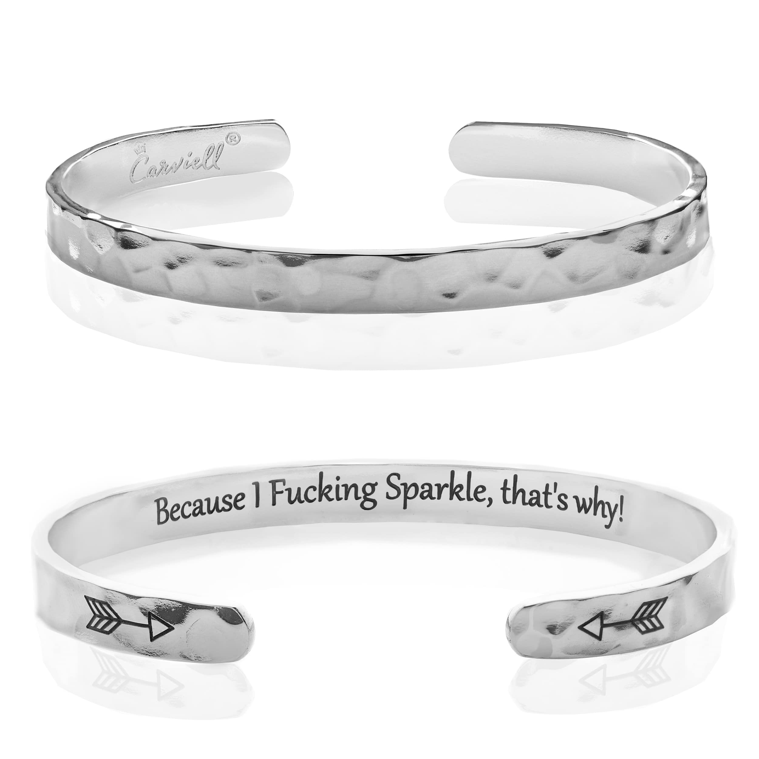 Carviell Bracelet - Gifts for Women – Inspirational, Friendship, Love, Mom, Daughter, Sister, Christian, Graduation, Memorial & Wedding Gifts – 100+ Phrases – Stainless Steel, Gift-Ready