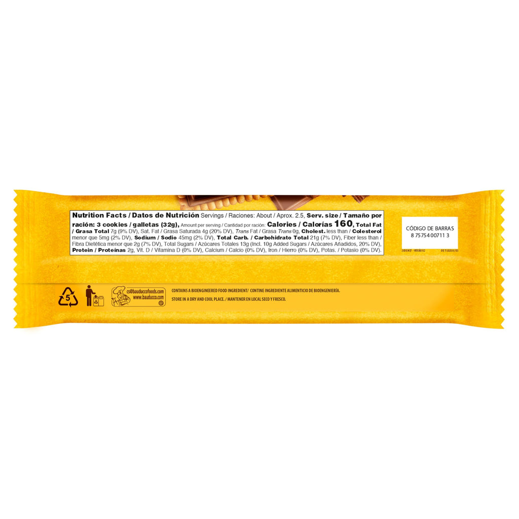 Bauducco Choco Biscuit Cookies Gift Tin – Crispy Chocolate-Covered Biscuits, Individually Wrapped for Snacking, Sharing, or Holiday Gifting, 5.7 oz (Pack of 9)