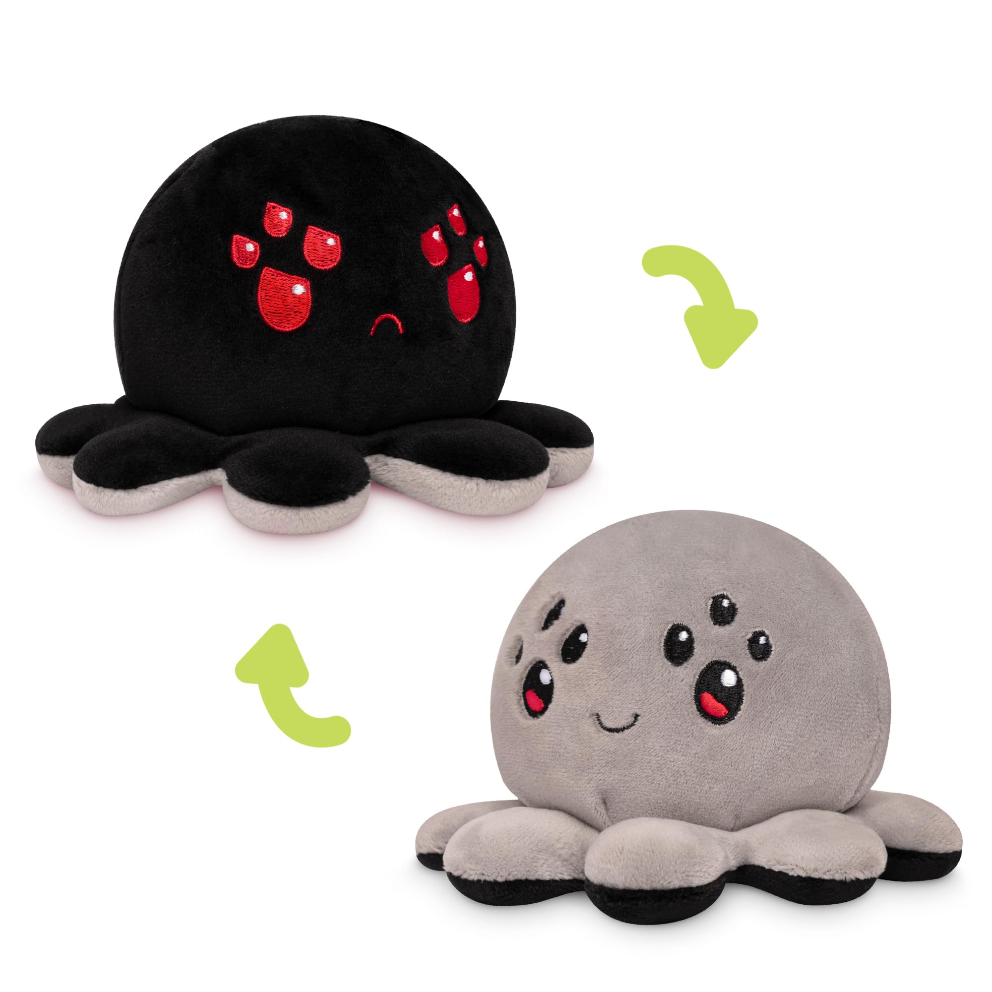 TeeTurtle Spooky Surprise Series Reversible Plushie Mystery Box - 3-Inch Mini Two-Sided Blind Box Plush with Embroidered Details - Cute Collectible Halloween Toy for Kids, Teens, and Adults