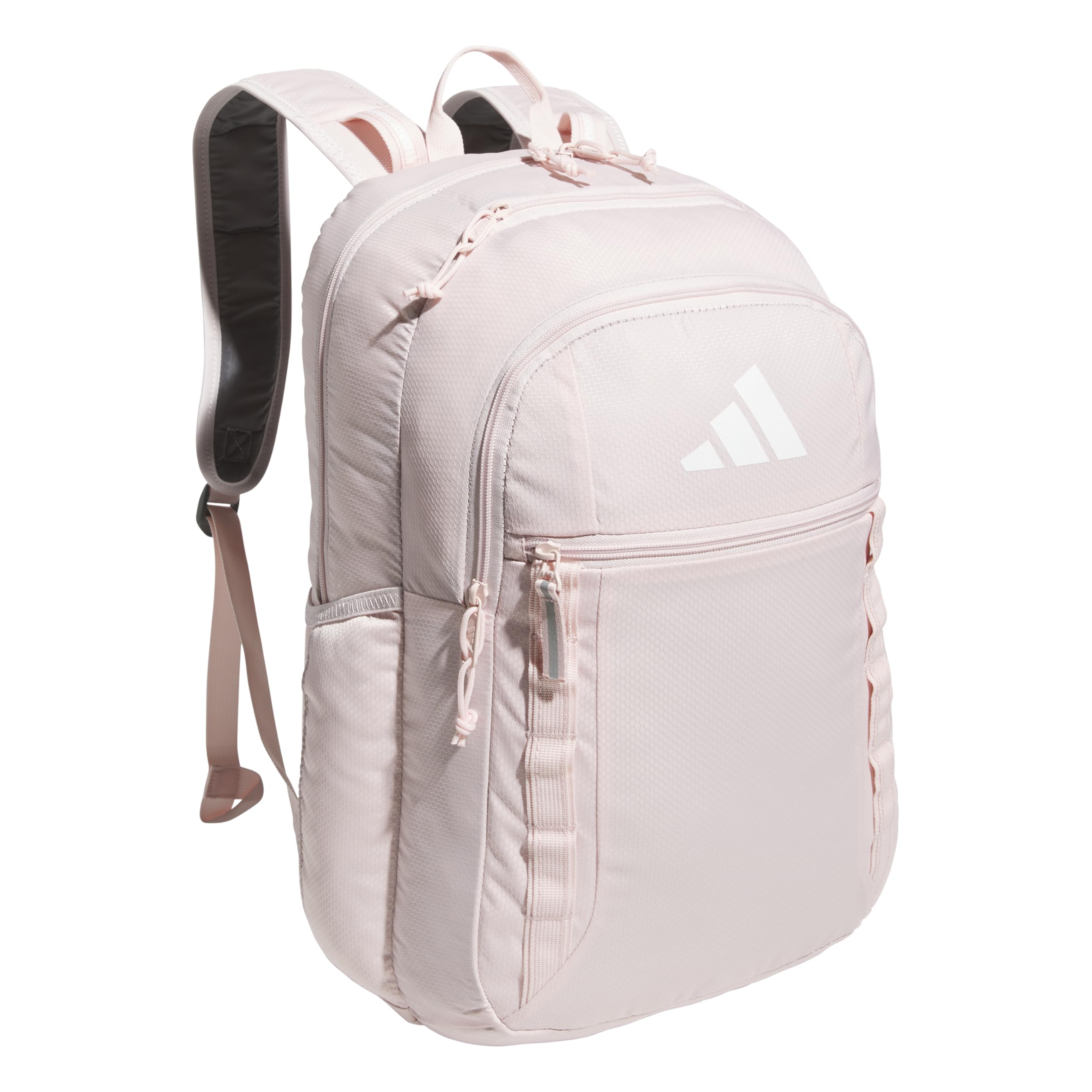 adidas Excel 7 School Backpack for Laptop, Gym and Travel, 34L, Twill White/Black/7.5, OSFA