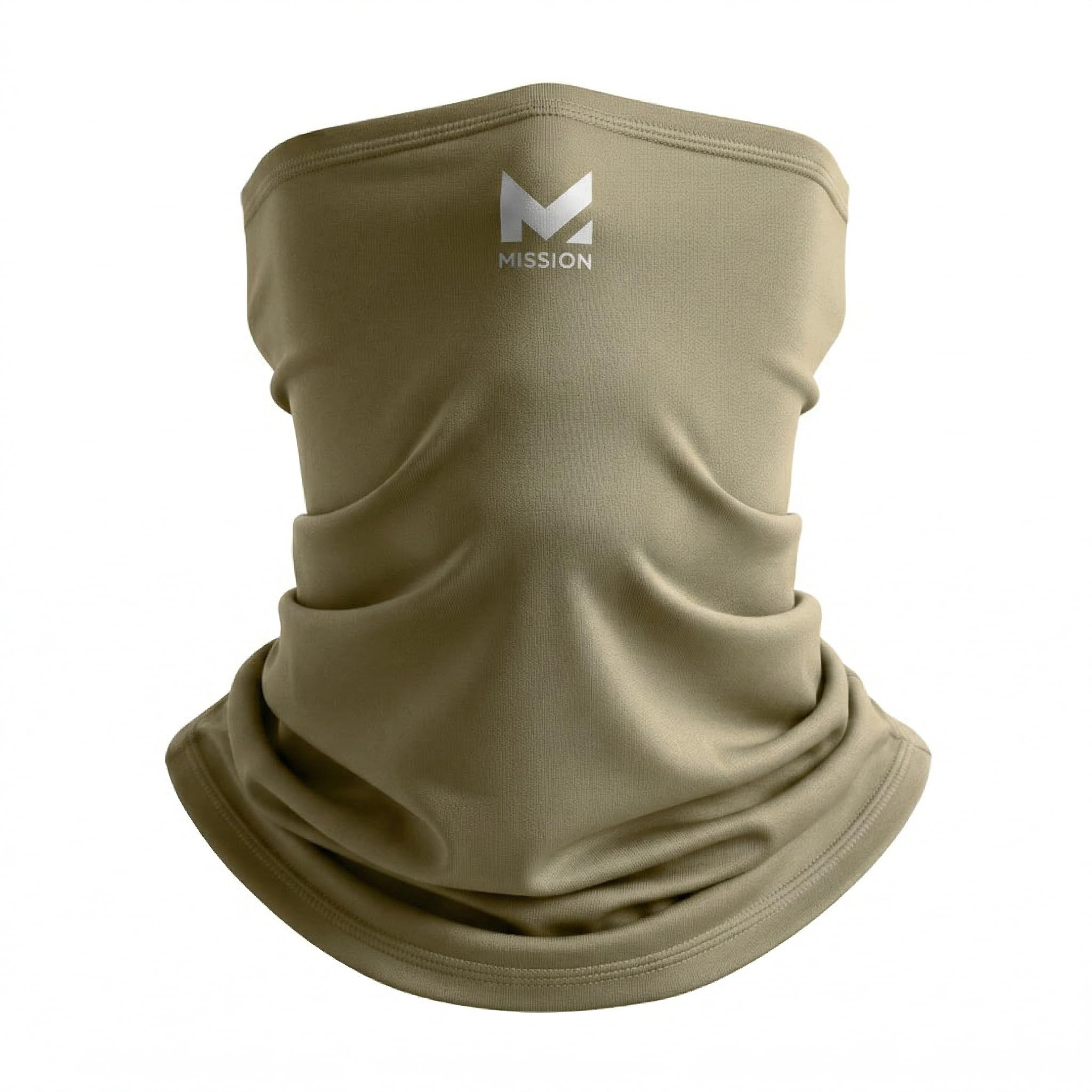 MISSION Multi-Use Neck Gaiter Face Mask for Ski & Outdoors, UPF 50, Breathable Lightweight Fabric