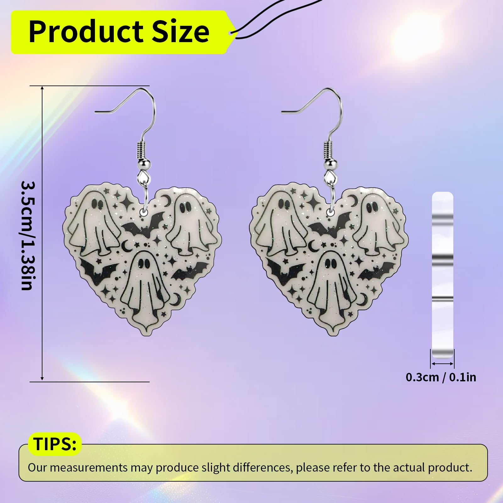 Funny Dog Sunflower Paw Print Earrings for Women - Unique & Quirky Funky Acrylic Dangle Earrings, Cute & Silly Novelty Design, Wacky & Crazy Earrings for Fun Lovers