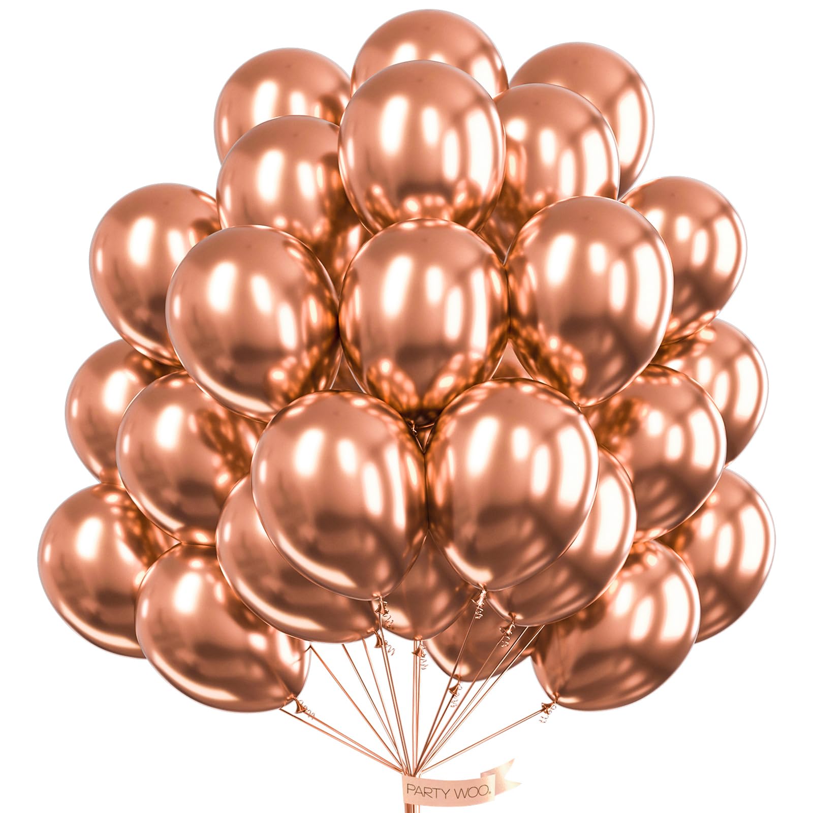 PartyWoo Gold Balloons 100pcs 12 Inch Gold Latex Helium Balloons for Birthday Wedding Anniversary Baby Shower Graduation Bachelorette Retirement Engagement Tea Casino Disco Party Decorations Gold-G101