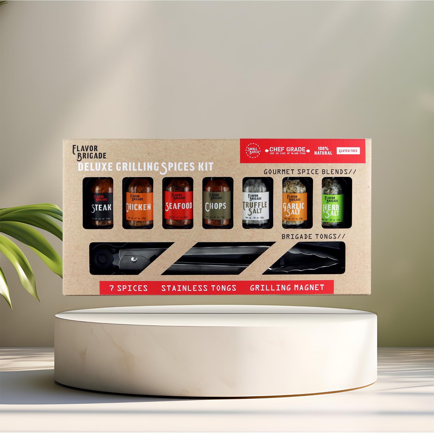 Ultimate Grilling Gift for Men - BBQ Accessories - Gourmet Spice Blends & Seasonings, Tongs, BBQ Magnet, Meat Rubs, Unique Gift for Guys, Dad, Son, Brother, Father in Law, Cooking Chefs, 17 Piece Set