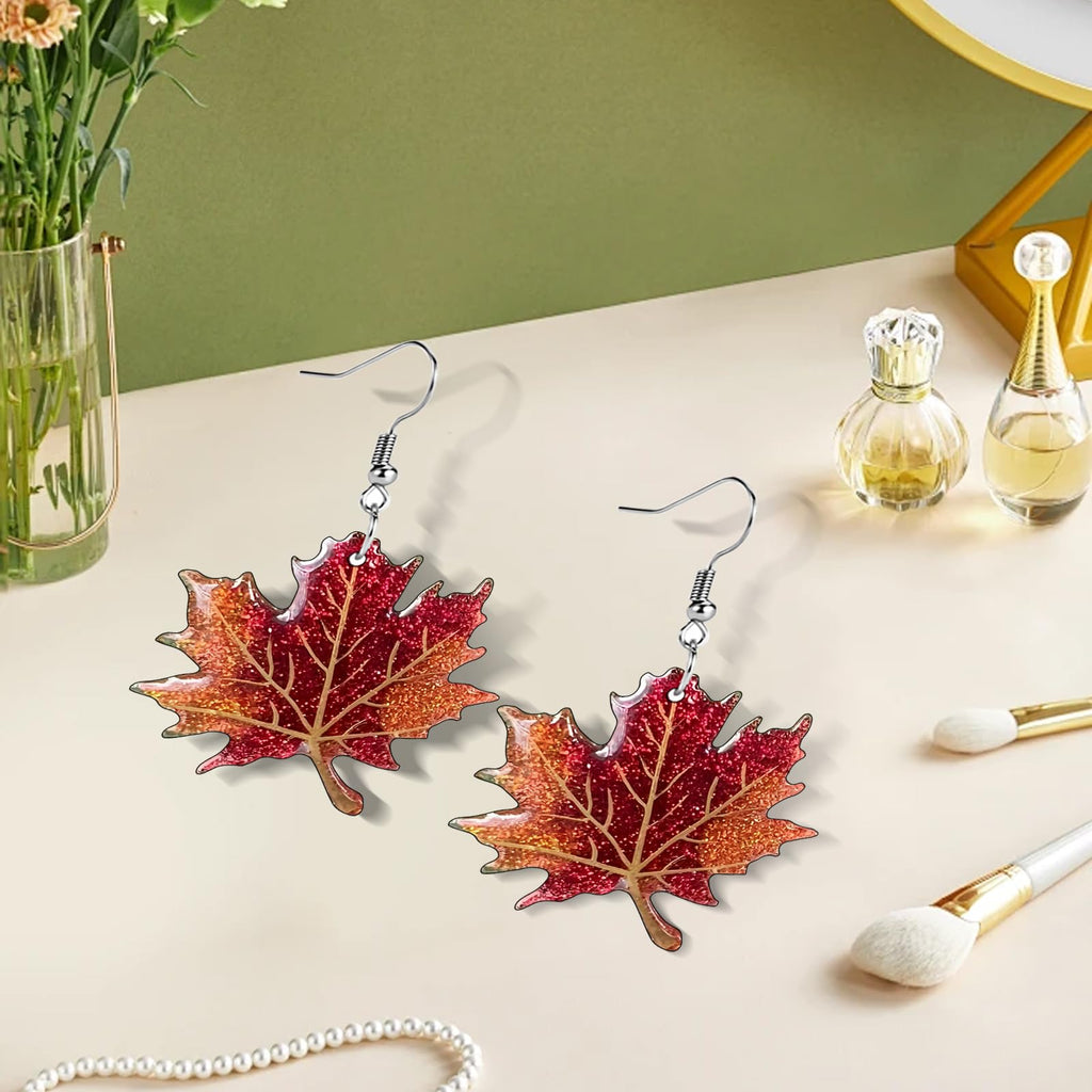Funny Dog Sunflower Paw Print Earrings for Women - Unique & Quirky Funky Acrylic Dangle Earrings, Cute & Silly Novelty Design, Wacky & Crazy Earrings for Fun Lovers