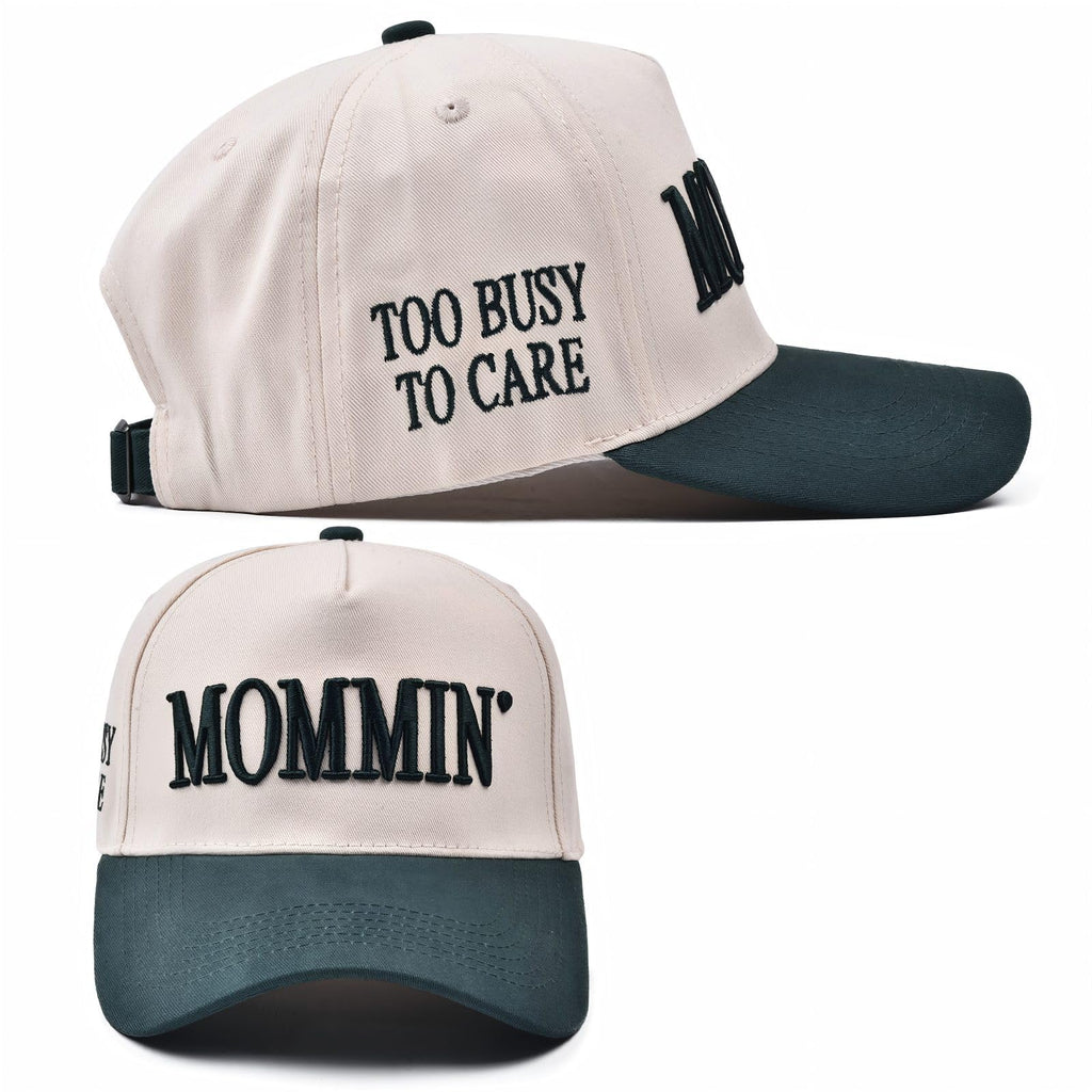 Womens Trucker Hat - With Mommin Embroidery Ponytail Fit - Mom Gifts for Birthday Christmas Valentines Day
