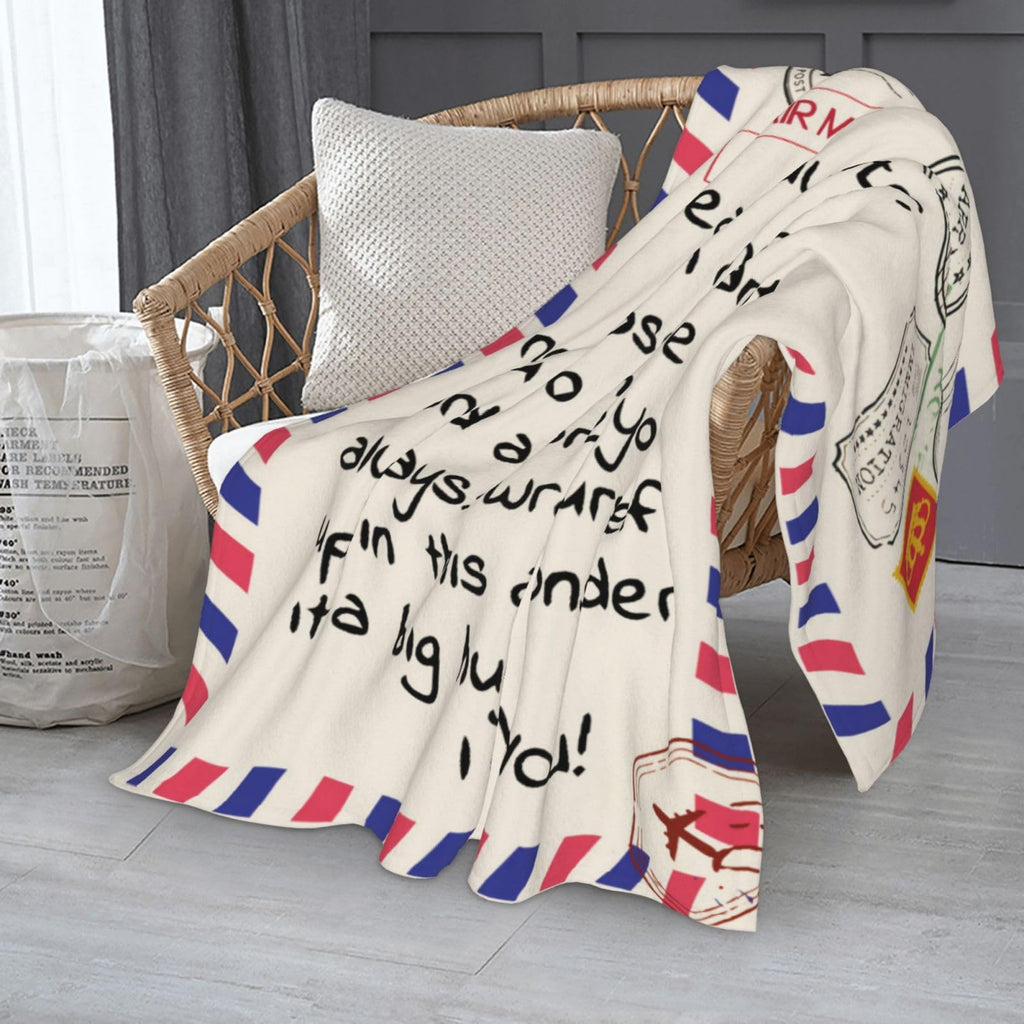 Throw Blankets Anniversary Birthday Gift for Mom from Daughter Son, Dear Mom Blanket for Mother's Day, Super Soft Flannel Throw Blankets for Christmas Valentines Day for Bed Couch(50x60)