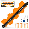 DODOWIN 10+5 Inch Contour Gauge with Lock, Dual Size Profile Duplicator Tool for Flooring, Tile, Woodworking & Irregular Shapes, Shape Outline Gauge, Father’s Day Gifts for Dad Men Husband