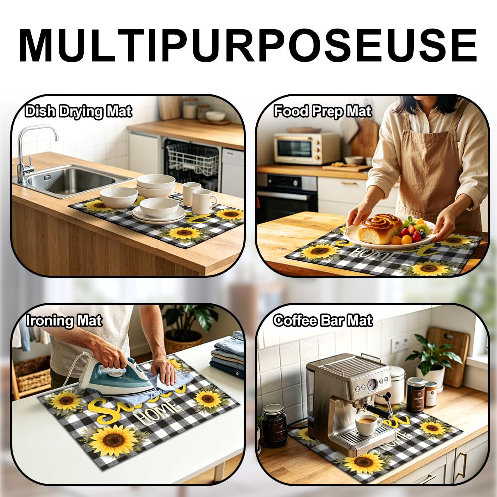 Stove Mat 28.35 x 20.47 Inch Christmas Fireplace and Tree Design Cozy Living Room Holiday Scene Decorative Kitchen Countertop Cover Reusable Flexible Mat for Gas Range Electric Stove Home Winter Décor