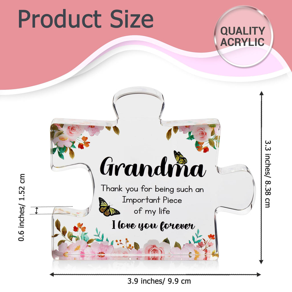 Engraved Acrylic Block Puzzle - Sentimental Gift for Her - Valentine's Day & Fiance Birthday Gift
