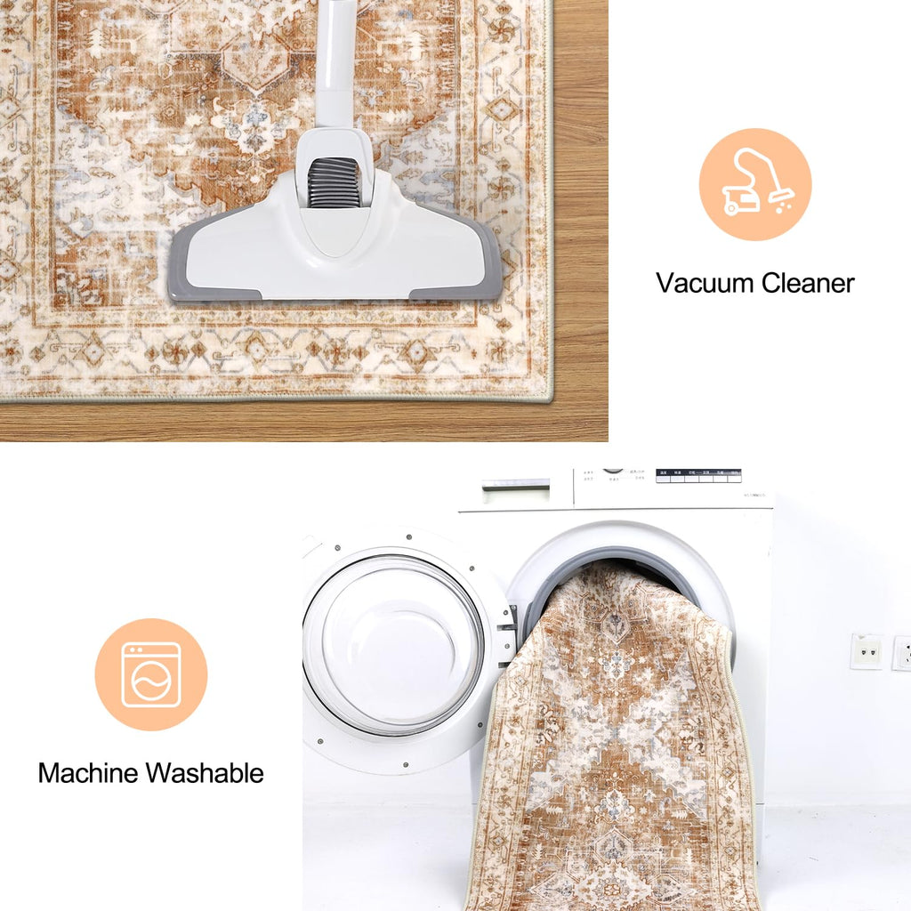 Yamaziot Christmas Kitchen Rugs Sets of 3, Non Slip Kitchen Mats for Floor with Rubber Backing, Holiday Christmas Snowflake Runner Rug Decor Home Decorations for Kitchen, Laundry Room, Hallway