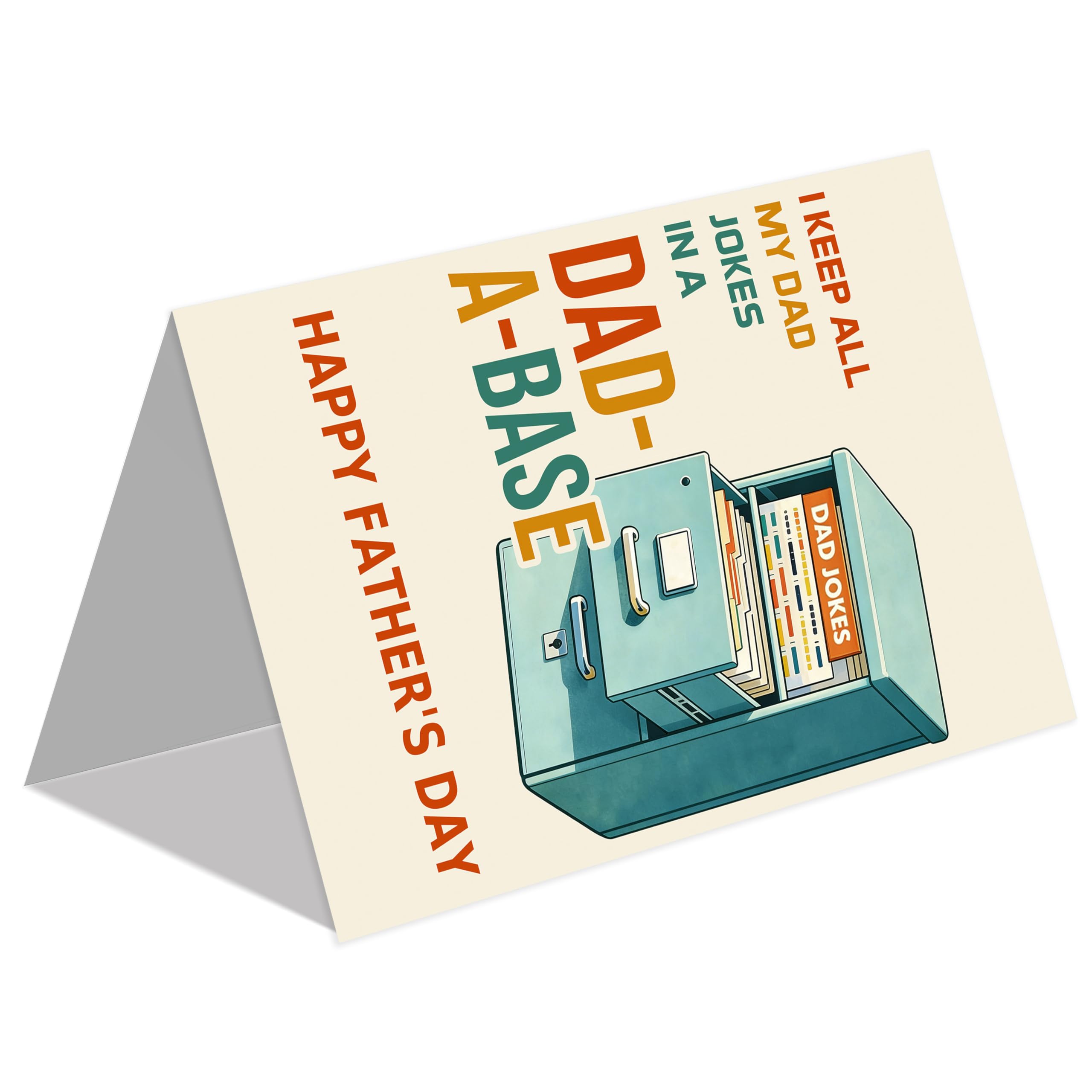 IDU Fathers Day Card, Funny Fathers Day Cards Gifts Decorations for Dad from Daughter, Happy Father's Day Cards Gifts Ideas with Envelope, Cute Humor Like Father Like Daughter Card