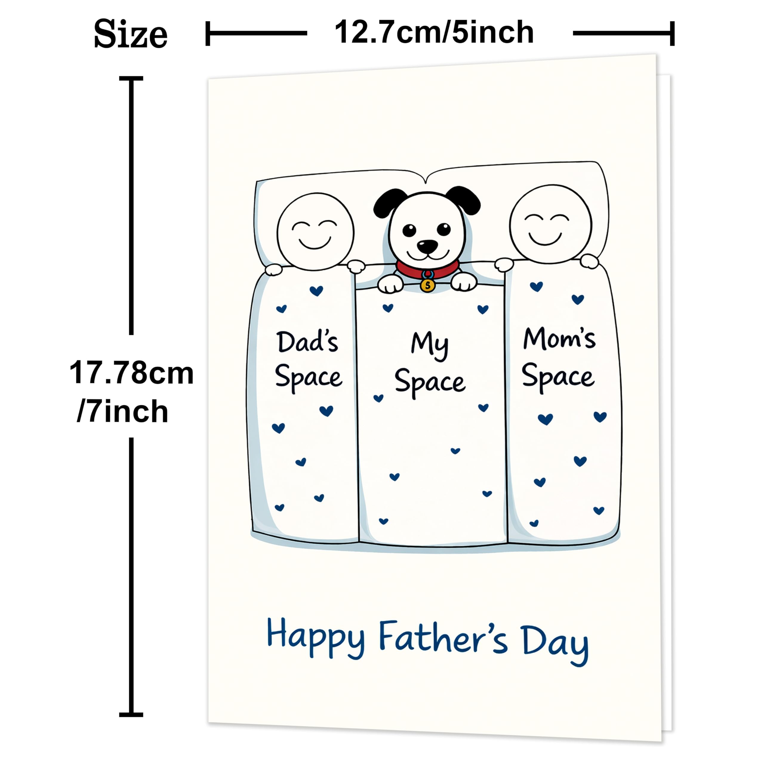 IDU Fathers Day Card, Funny Fathers Day Cards Gifts Decorations for Dad from Daughter, Happy Father's Day Cards Gifts Ideas with Envelope, Cute Humor Like Father Like Daughter Card
