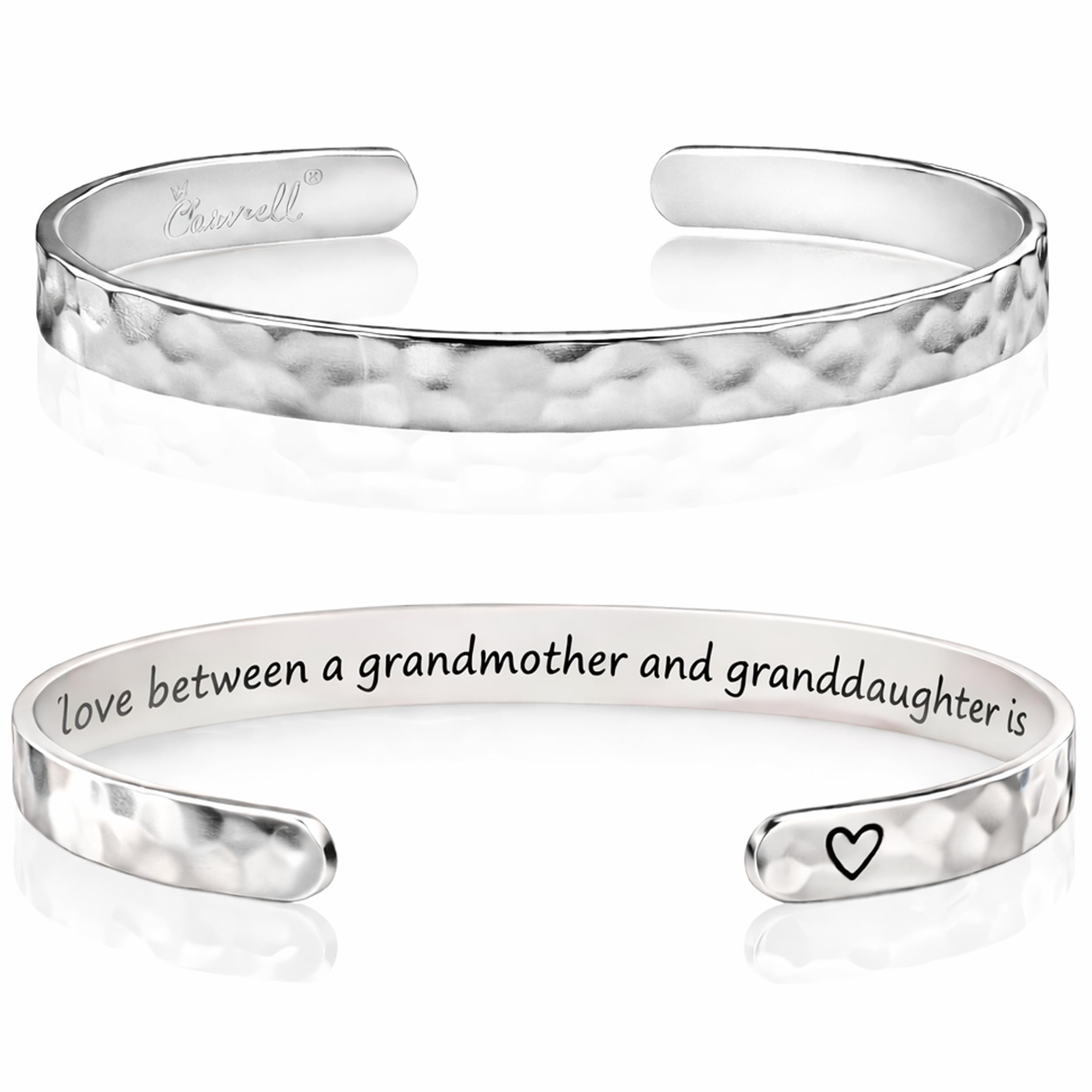 Carviell Bracelet - Gifts for Women – Inspirational, Friendship, Love, Mom, Daughter, Sister, Christian, Graduation, Memorial & Wedding Gifts – 100+ Phrases – Stainless Steel, Gift-Ready