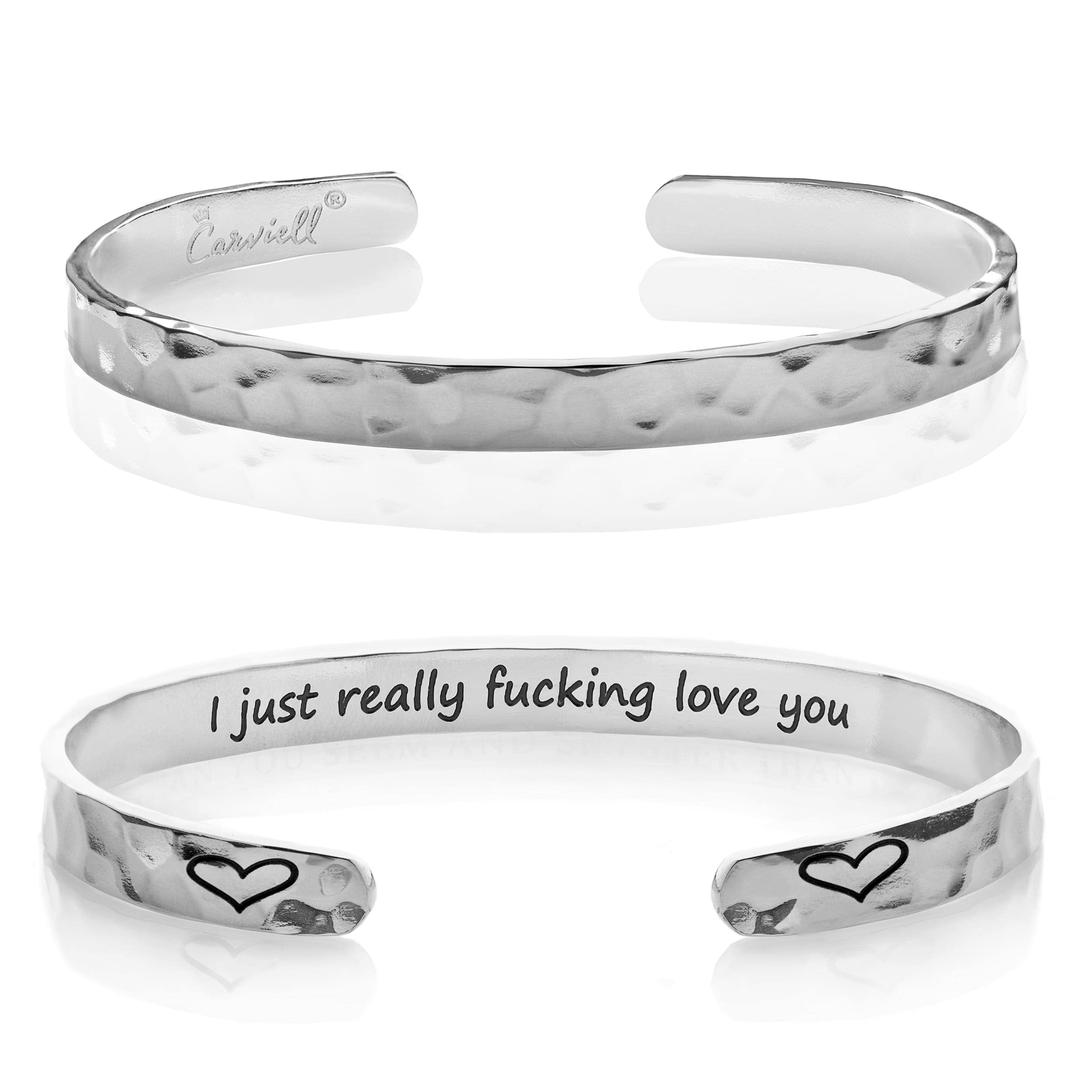 Carviell Bracelet - Gifts for Women – Inspirational, Friendship, Love, Mom, Daughter, Sister, Christian, Graduation, Memorial & Wedding Gifts – 100+ Phrases – Stainless Steel, Gift-Ready