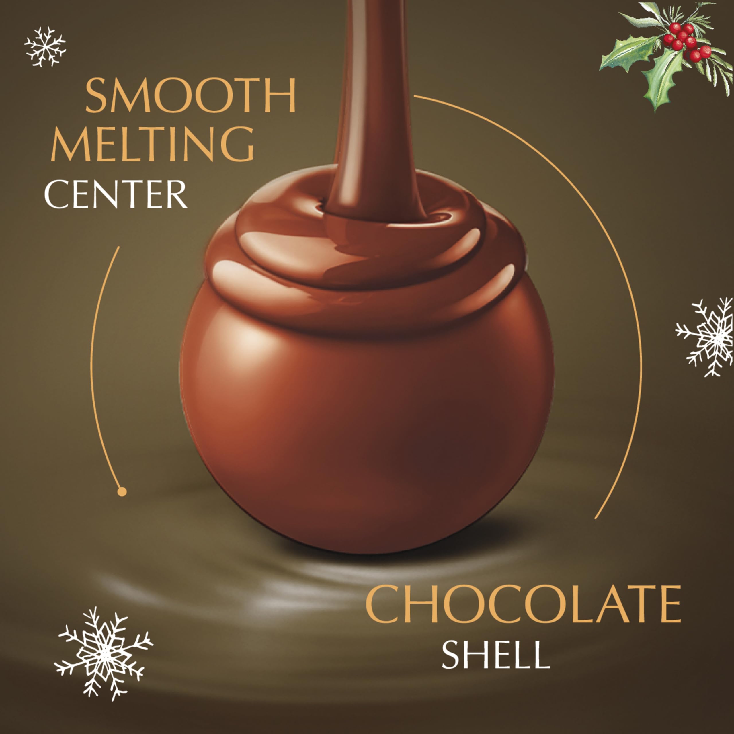 Lindt LINDOR Holiday Snickerdoodle White Chocolate Candy Truffles with Smooth, Melting Truffle Center, 8.5 oz. Bag