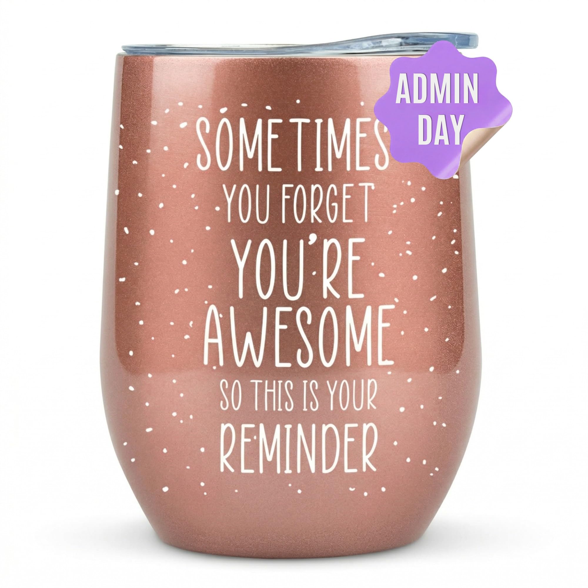 Birthday Gifts for Women Friendship - Purple Gifts for Women Coffee Mug 14oz Sometimes You Forget You're Awesome Unique Gift Idea for Older Women Over 50, 60, Inspirational Cup for Mom, Her