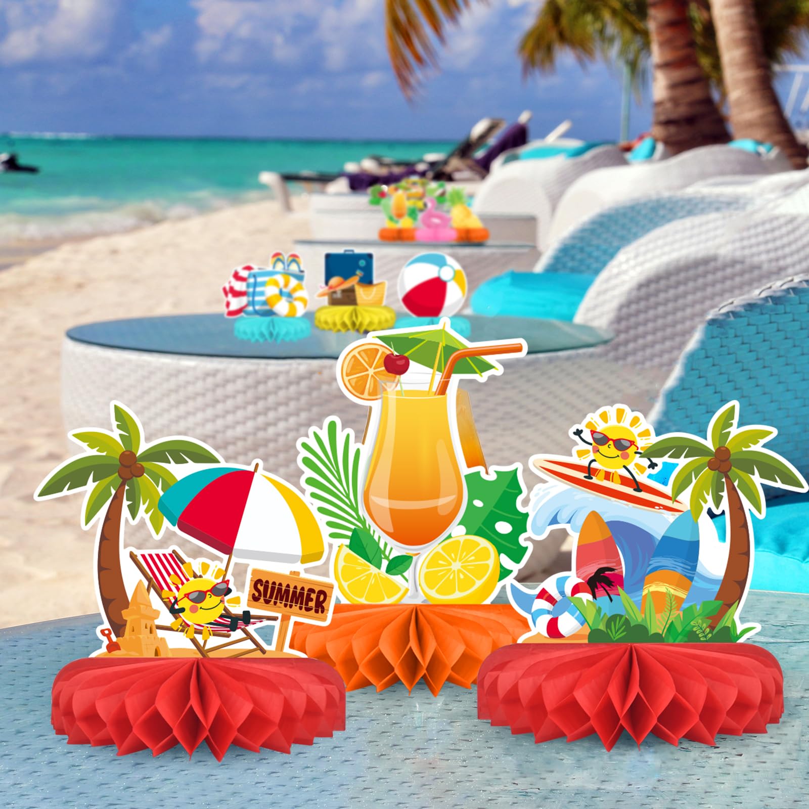 St Patrick's Day Decorations Set - St Patricks Day Honeycomb Centerpieces & Shamrock Beer Table Toppers, for Irish Classroom & St. Patrick's Day Party Supplies