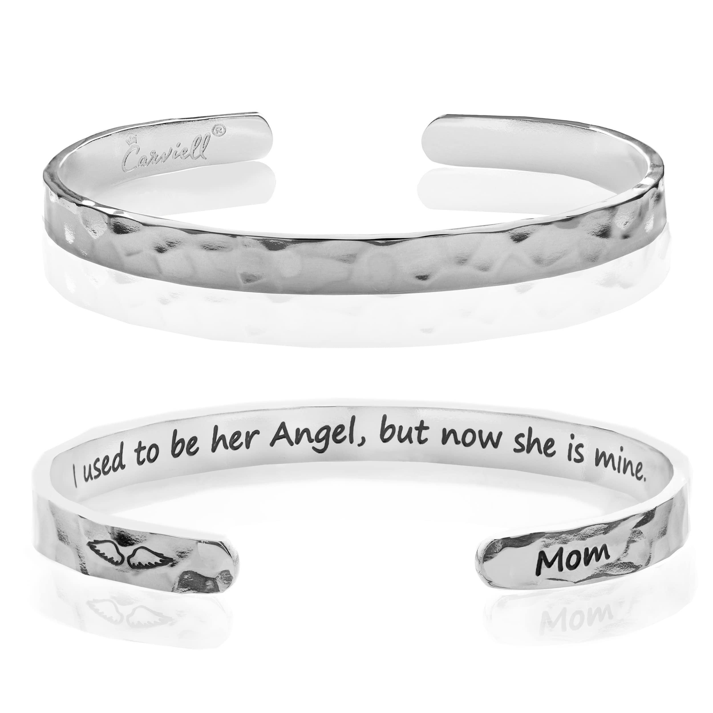 Carviell Bracelet - Gifts for Women – Inspirational, Friendship, Love, Mom, Daughter, Sister, Christian, Graduation, Memorial & Wedding Gifts – 100+ Phrases – Stainless Steel, Gift-Ready