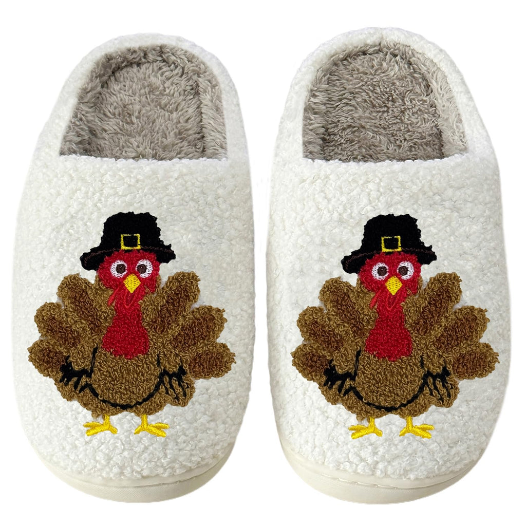 Cute Animal Slippers for Women Men Winter Fluffy Warm House Slippers Soft Plush Indoor outdoor Shoes