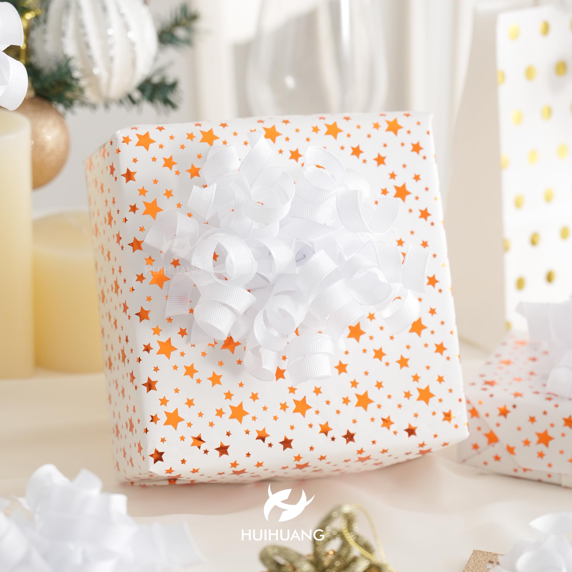 HUIHUANG Green Curly Gift Bows Self Adhesive Sage Green Burst Gift Bow for Gift Wrapping, Birthday, Wedding Baby Shower Party Favors, Wine Bottle, Treat Bags- 6 Counts