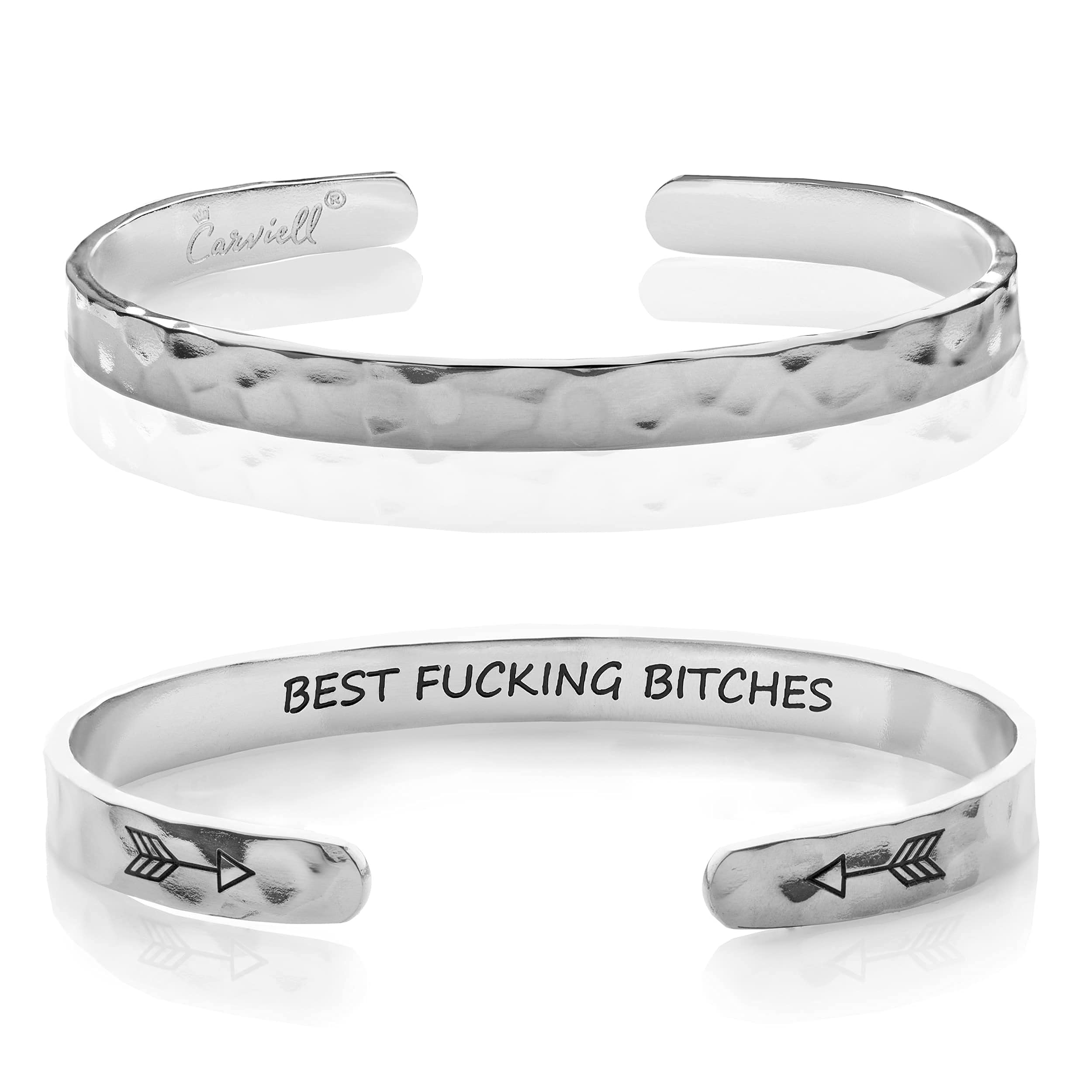 Carviell Bracelet - Gifts for Women – Inspirational, Friendship, Love, Mom, Daughter, Sister, Christian, Graduation, Memorial & Wedding Gifts – 100+ Phrases – Stainless Steel, Gift-Ready