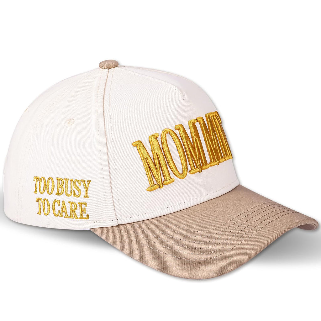 Womens Trucker Hat - With Mommin Embroidery Ponytail Fit - Mom Gifts for Birthday Christmas Valentines Day