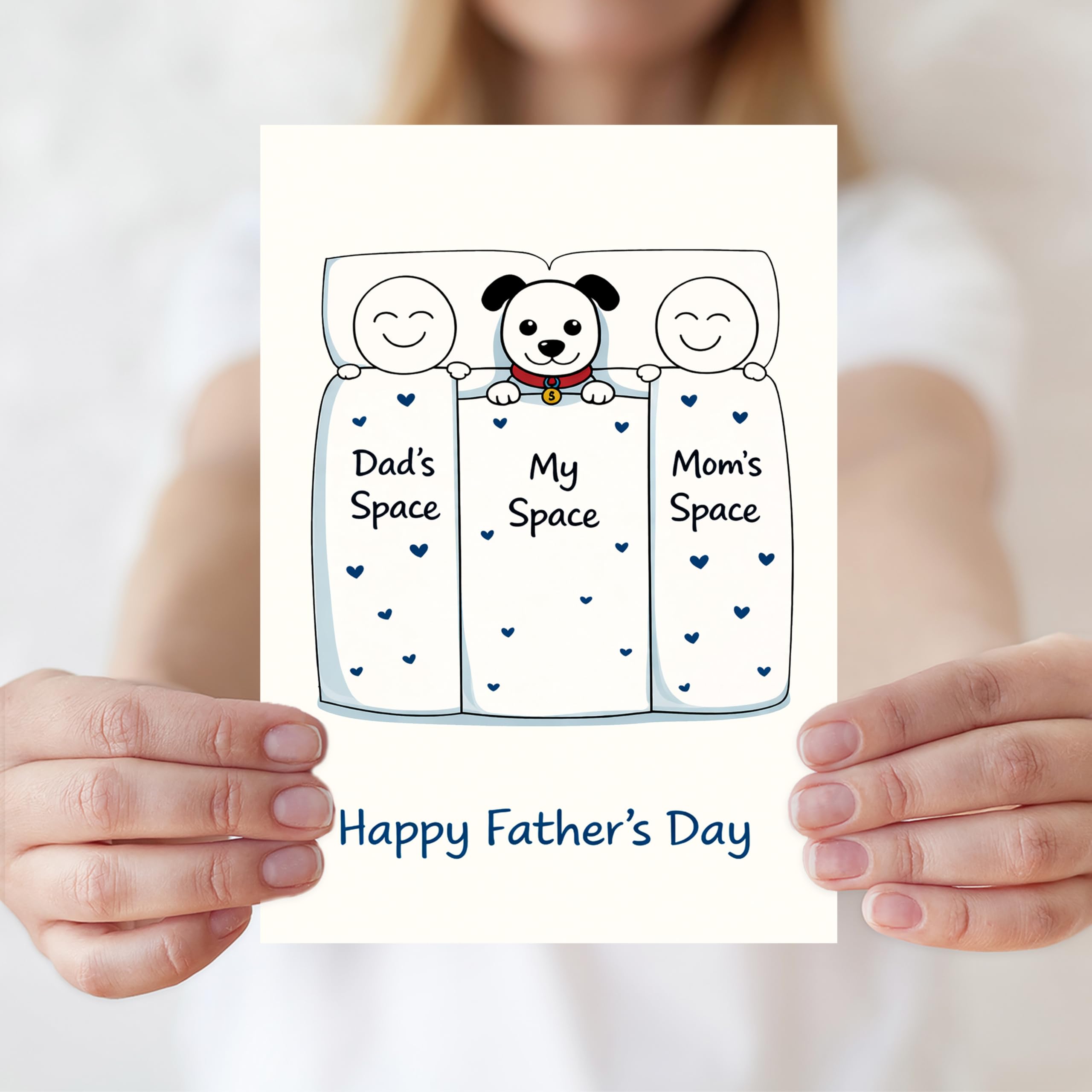 IDU Fathers Day Card, Funny Fathers Day Cards Gifts Decorations for Dad from Daughter, Happy Father's Day Cards Gifts Ideas with Envelope, Cute Humor Like Father Like Daughter Card