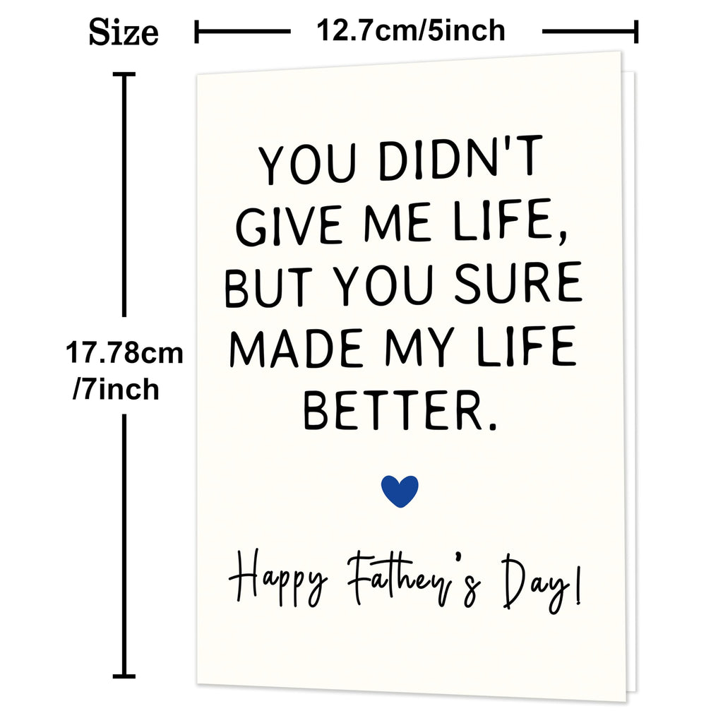 IDU Fathers Day Card, Funny Fathers Day Cards Gifts Decorations for Dad from Daughter, Happy Father's Day Cards Gifts Ideas with Envelope, Cute Humor Like Father Like Daughter Card