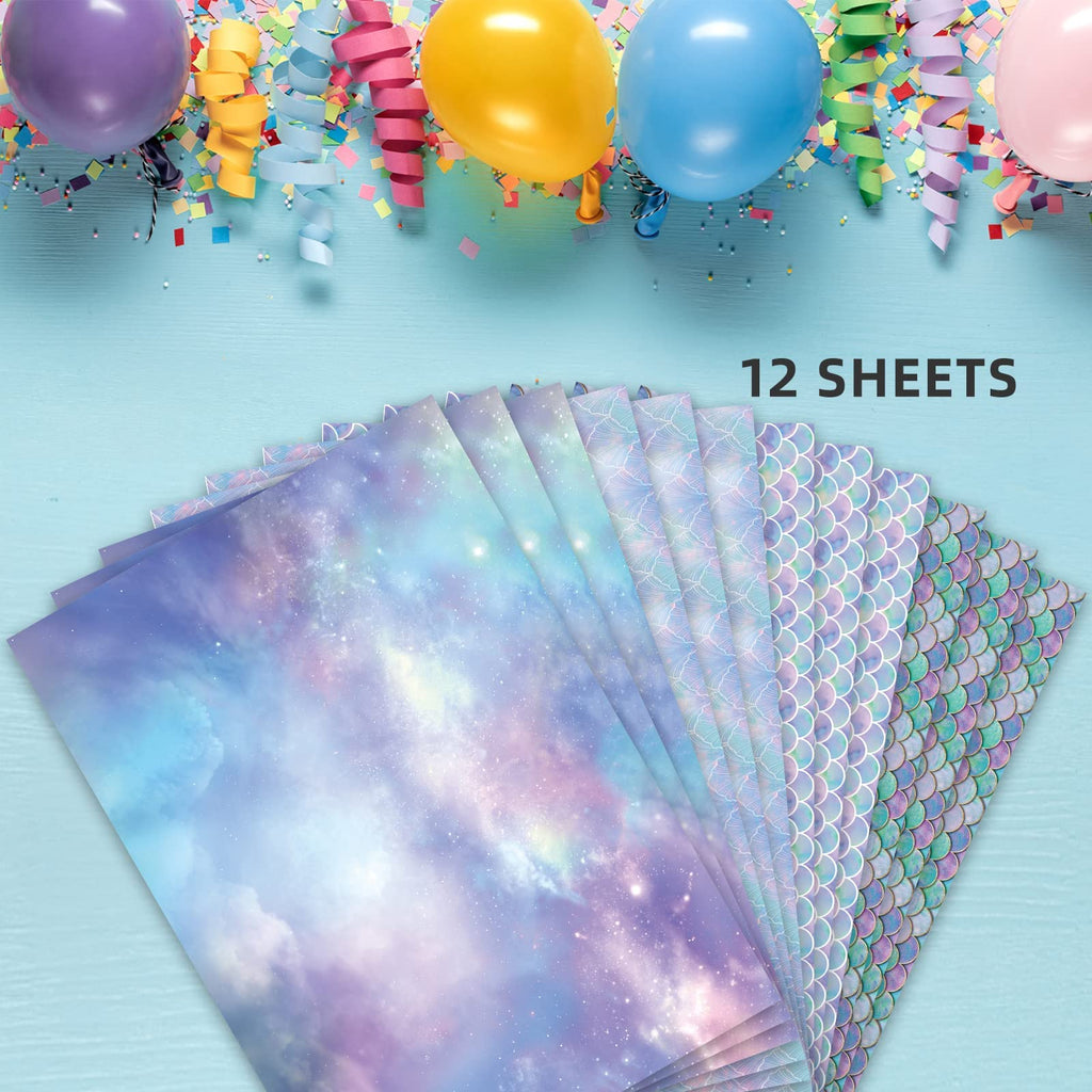 Christmas Wrapping Paper Folded for Kids Boys Girls Man Women Gift's. Papercraft Snowmen, Candy Canes, Tree, Socks, Snowflakes, Happy New Year Bulk of 12 Sheets 20"x 29" Folded