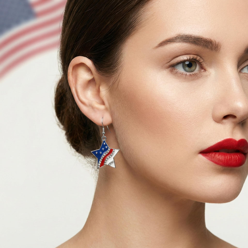 Halloween, Christmas, 4th of July Patriotic Earrings, Holiday Earrings Independence Day Stud Dangle Drop Earrings Hook Fashion Jewelry Gift for Women