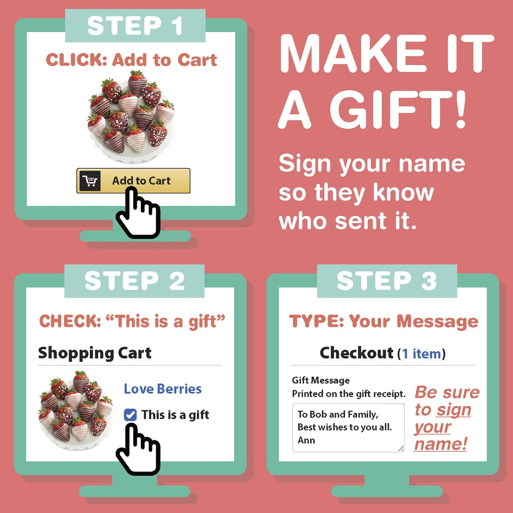 A Gift Inside 9 Berry Bites Chocolate Covered Strawberries by Love Berries (Fun Size)
