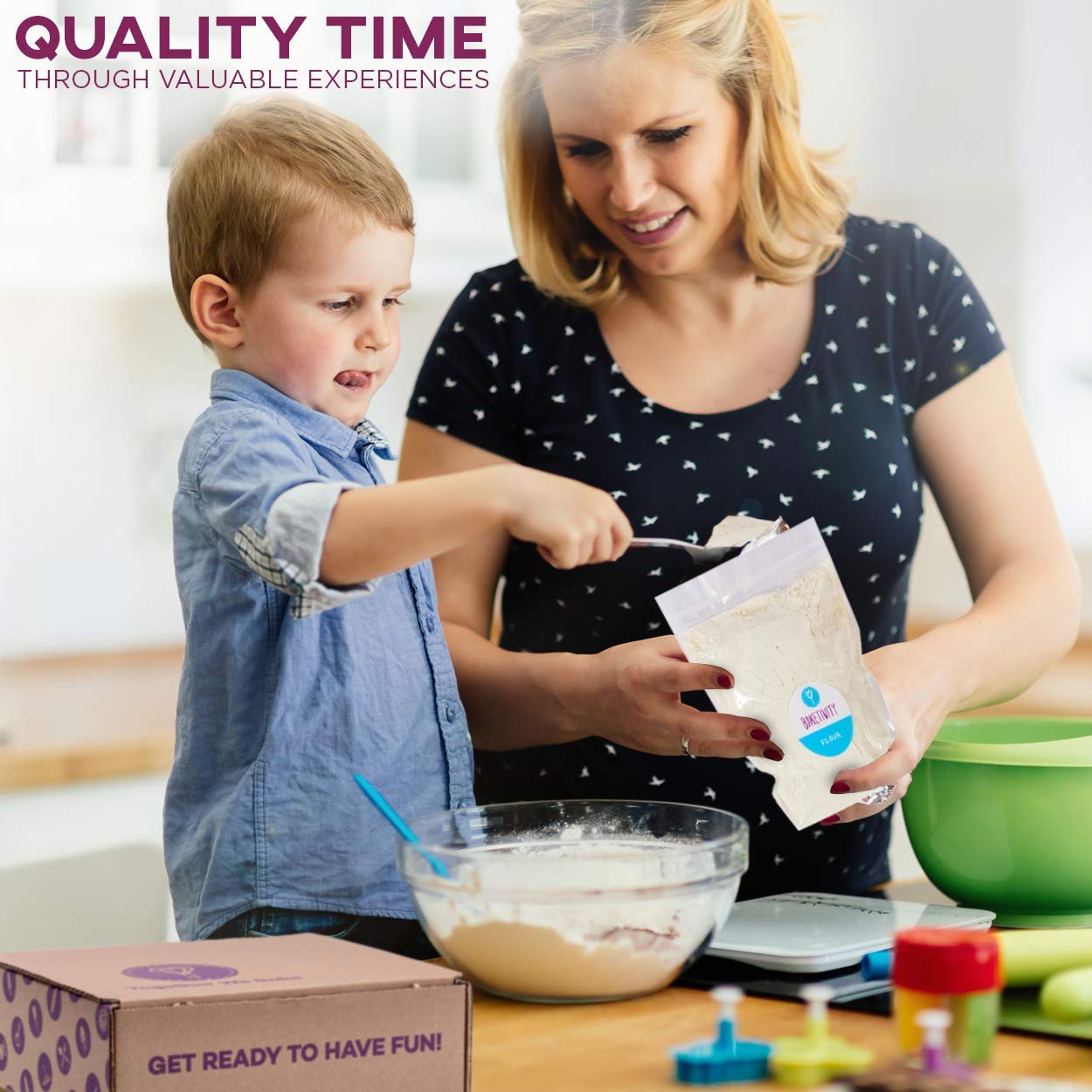 Baketivity DIY Cake Pop Baking Kit for Kids - Premeasured Ingredients, Decorating Supplies