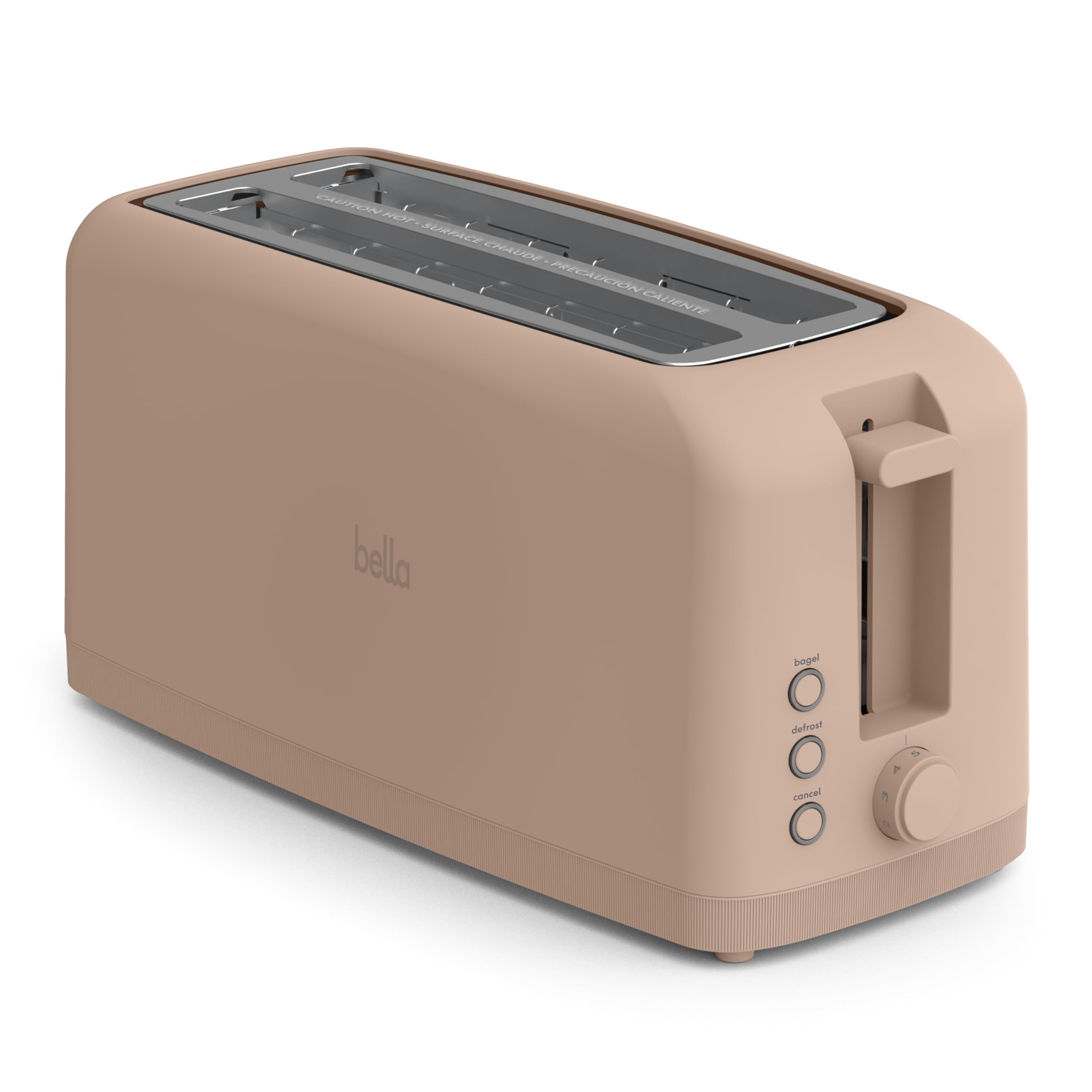 bella 2 Slice Slim Toaster, Fits-anywhere™ Kitchenware, 6 Setting Shade Control with Reheat & Cancel Buttons, Fits Sourdough, 10” Long Slot, Anti Jam & Auto Shutoff, 900 Watt, Surf