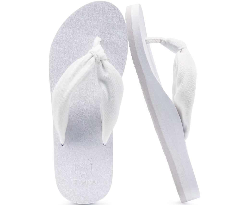 KuaiLu Flip Flops for Women with Arch Support Yoga Mat Comfortable Summer Beach Walking Thong Cushion Sandals Slip On Indoor Outdoor