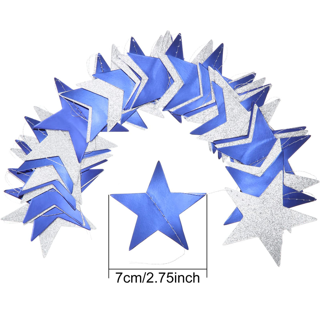 Patelai Glitter Star Garland Banner 2026 Graduation Decor 130 Feet Star Hanging Banner Twinkle Backdrop for Party Birthday Classroom Wedding Supplies(Gold)