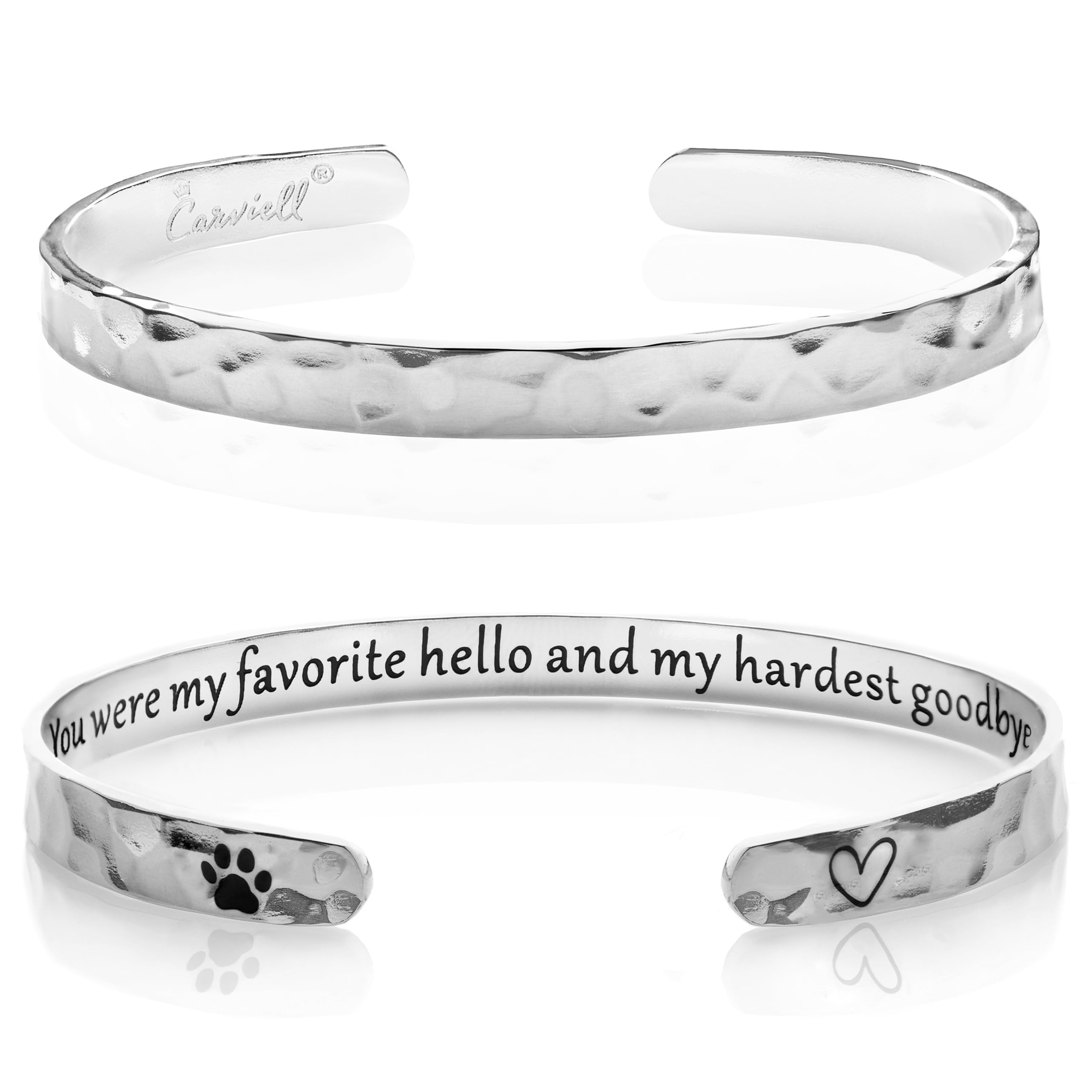 Carviell Bracelet - Gifts for Women – Inspirational, Friendship, Love, Mom, Daughter, Sister, Christian, Graduation, Memorial & Wedding Gifts – 100+ Phrases – Stainless Steel, Gift-Ready