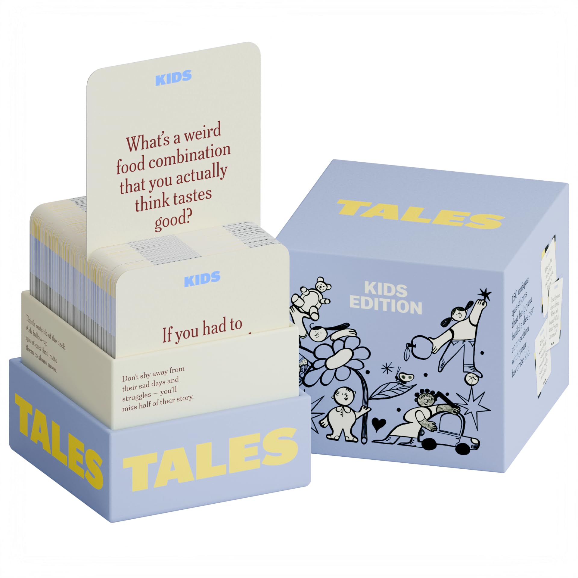 TALES 150 Life Story Interview Kit, Conversation Cards, for Grandparents, Parents, Families, Adults, Game Night, Road Trips, Dinner Table, Getting to Know You (New Edition)