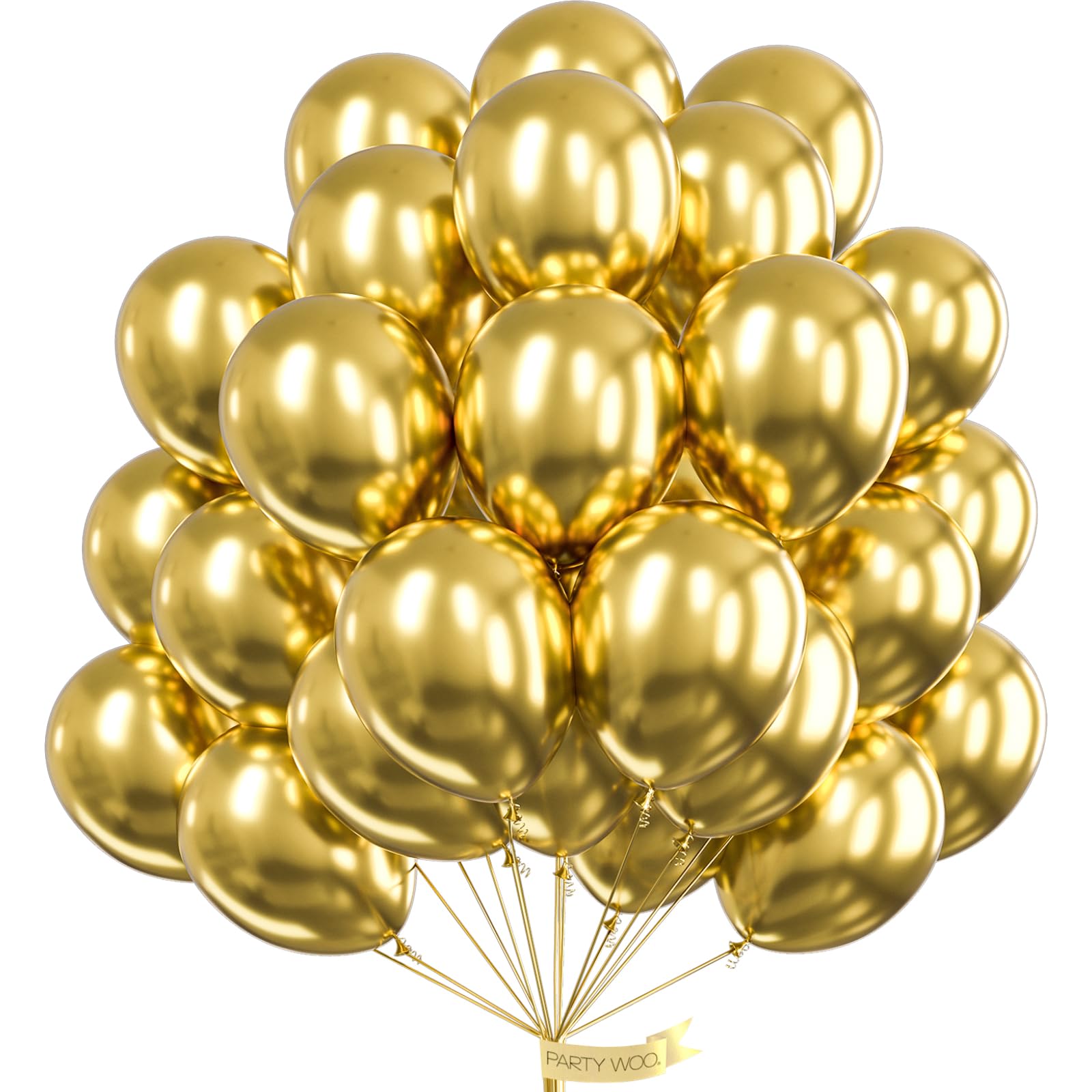 PartyWoo Metallic Green Balloons 50pcs 12 Inch Metallic Apple Green Latex Helium Balloons for Graduation Spring Forest Summer Wedding Engagement Baby Shower Birthday Party Decorations Green-G121