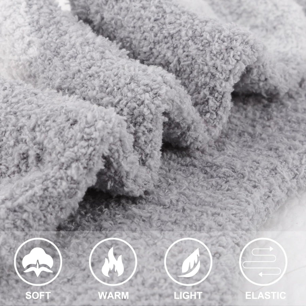 Plush Fuzzy Socks for Women Fluffy Cozy Slipper Socks Fall Thanksgiving Birthday Gifts for Her