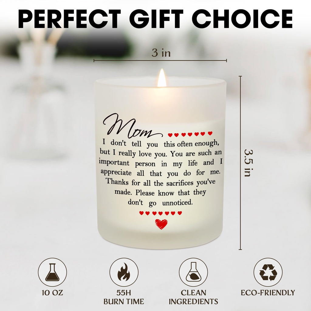 TEEZWONDER Mothers Day Gifts for Mom from Daughter Son - Favorite Child Vanilla Lavender Candle 10 oz - Dad Mom Birthday Gifts, Funny Gift for Grandma Grandpa, Scented Candles for Men Women