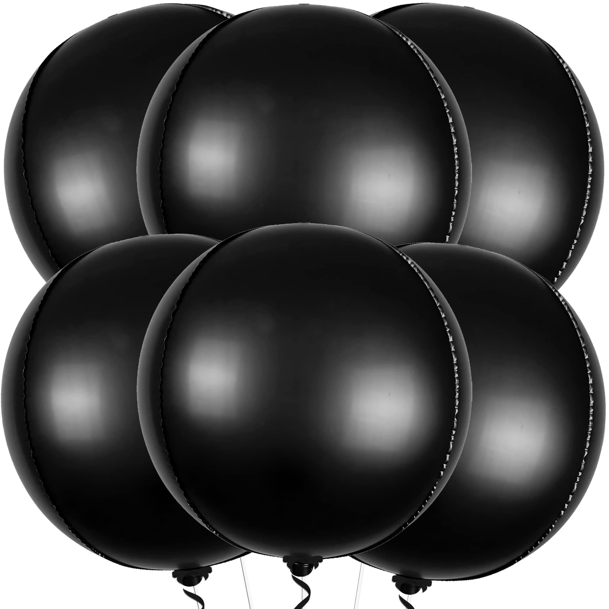 KatchOn, Big Silver Disco Ball Balloons - 22 Inch, Pack of 6 | Disco Party Decorations, 4D Sphere Disco Balloons for 70s Theme Party Decor, Bachelorette Party Decorations | Graduation Decorations 2026