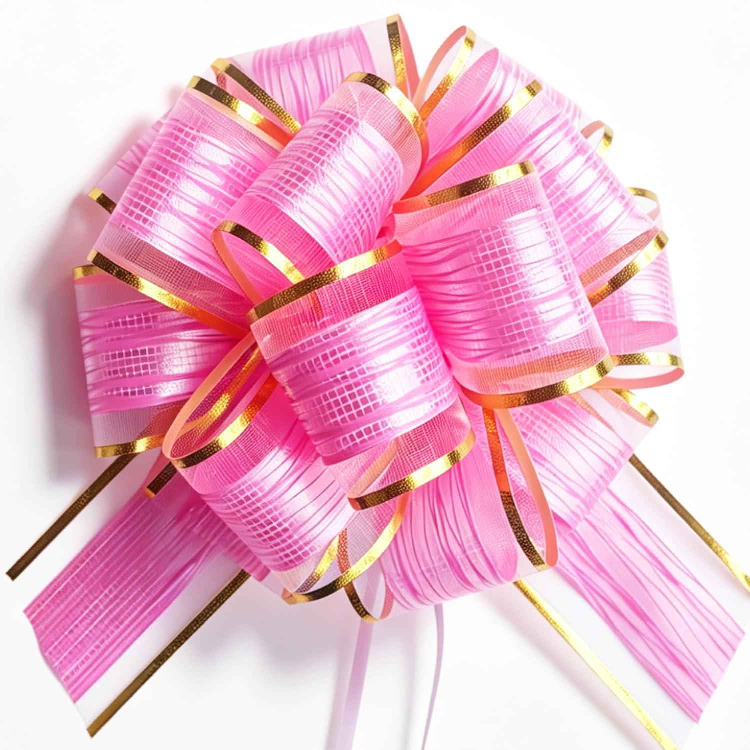 6 PCS Large Pull Bows, Gift Wrapping Bows, Gift Wrapping Ribbon Pull Bows Gift Bows for Wedding, Birthday, Christmas, Valentine's Day, Gift Baskets, Party, Presents Decor, Holiday Decor (Blue)