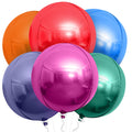 KatchOn, Big Silver Disco Ball Balloons - 22 Inch, Pack of 6 | Disco Party Decorations, 4D Sphere Disco Balloons for 70s Theme Party Decor, Bachelorette Party Decorations | Graduation Decorations 2026