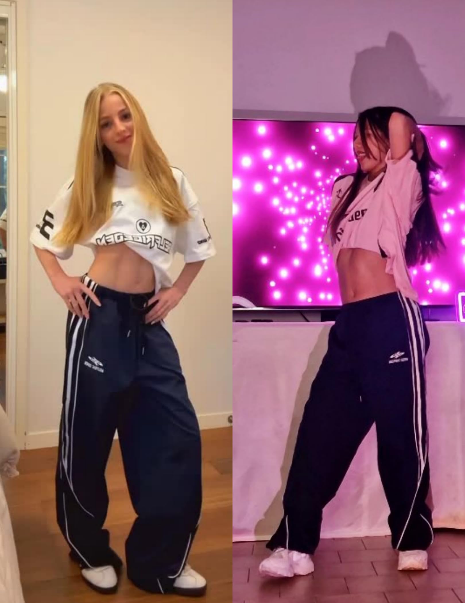 Aelfric Eden Womens Embroidery Patchwork Striped Track Pants Unisex Baggy Sweatpants Wide Leg Drawstring Y2K Pants