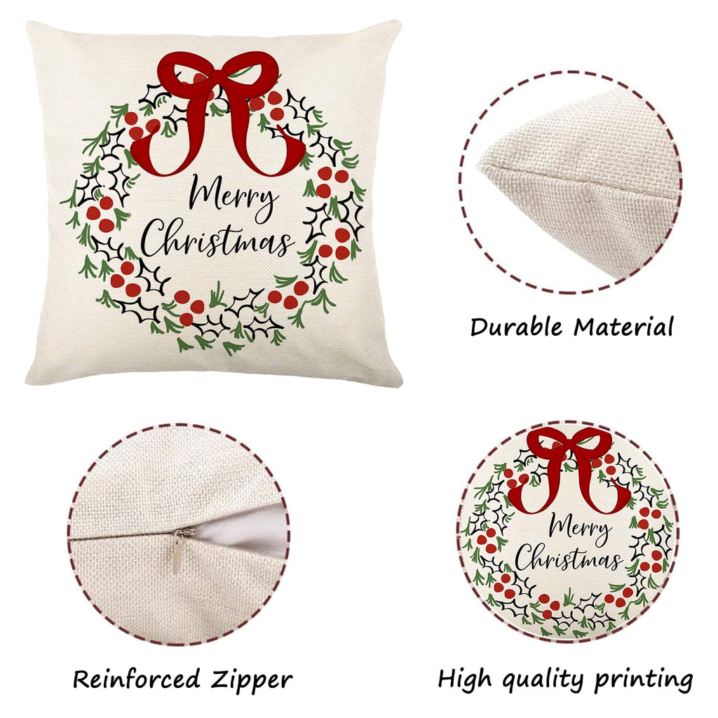 ONFAON Grandpa Gifts,Grandpa's Spot Throw Pillow Covers 18x18 Inch,Put Phone Glasses and Remote Control Pillowcase,Birthday Christmas Thanksgiving Day Gifts for Grandpa Stepdad,3-Pocket