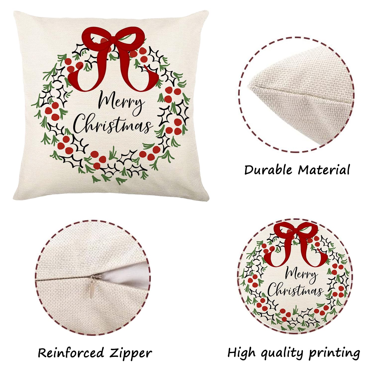 ONFAON Grandpa Gifts,Grandpa's Spot Throw Pillow Covers 18x18 Inch,Put Phone Glasses and Remote Control Pillowcase,Birthday Christmas Thanksgiving Day Gifts for Grandpa Stepdad,3-Pocket