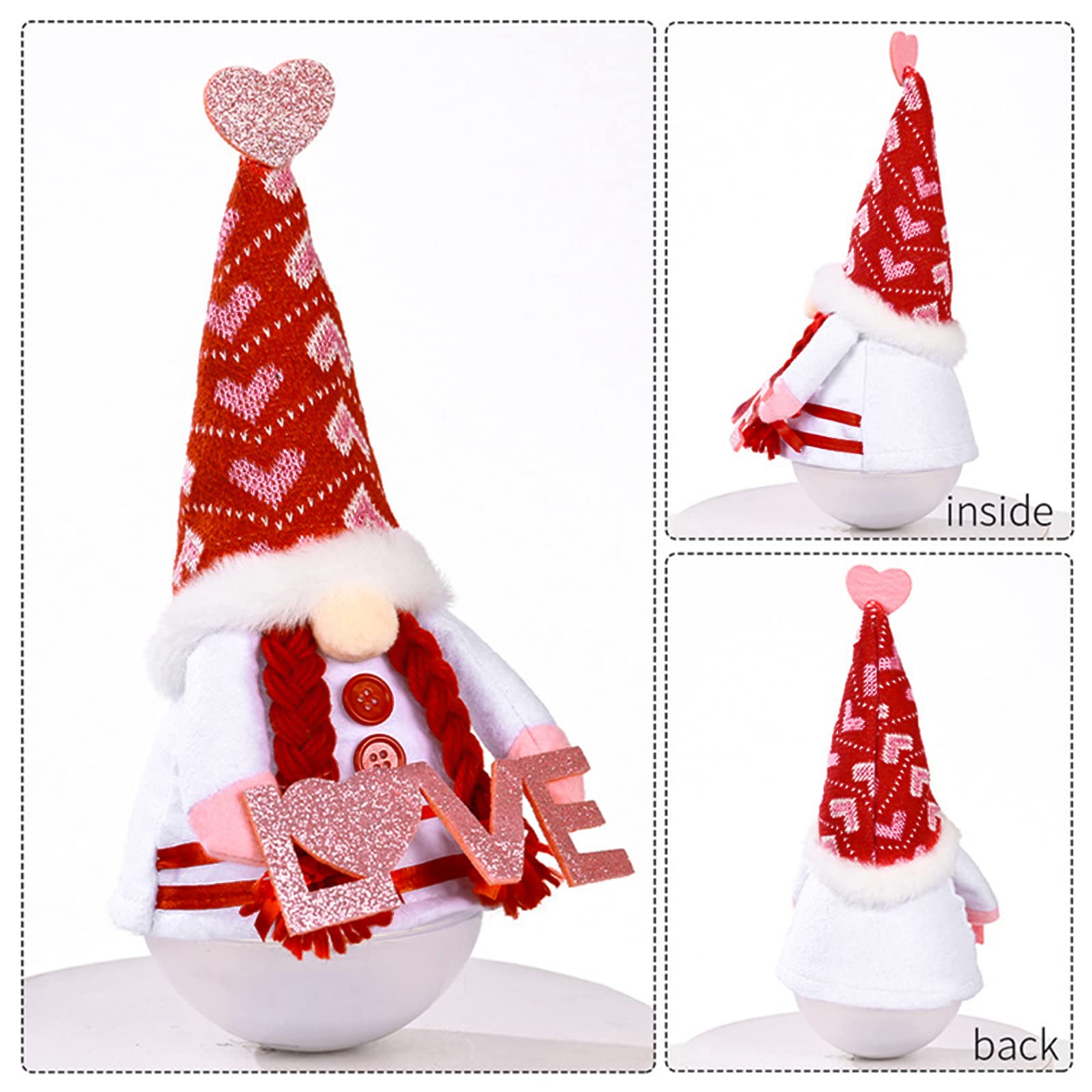 Valentines Day Decor - Valentines Day Decorations - Valentine Couple Gnomes Decorations for Home, Office - Valentine's Gifts for Her, Wife, Women, Girlfriend - Romantic Anniversary Vday Wedding Gift